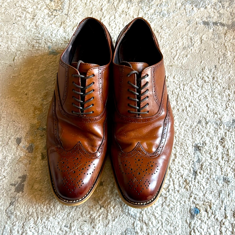 Brown Stacy Adams, Size 10. Worn Once.